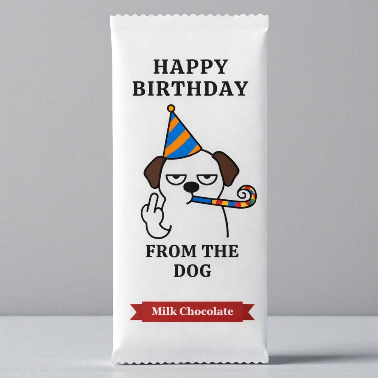 Rude Chocolate Bar, Birthday Gift, From The Dog, Funny Novelty Present For Dog Lover.