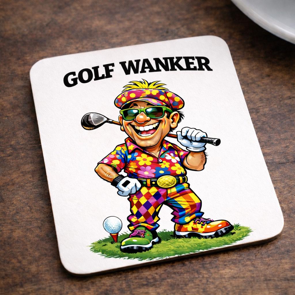 Funny Golf Mug: "Golf Wanker" Trophy Design, Gift for Golfing enthusiast