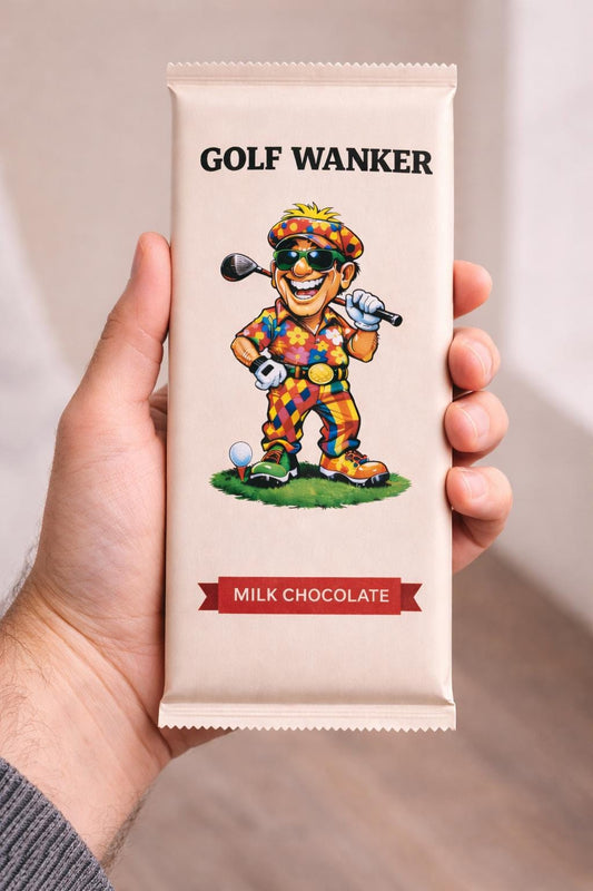 Rude Golf Chocolate Bar: Funny Novelty Birthday/Christmas Gift For a Golf wanker