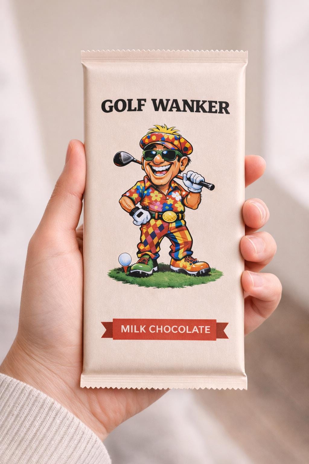 Rude Golf Chocolate Bar: Funny Novelty Birthday/Christmas Gift For a Golf wanker