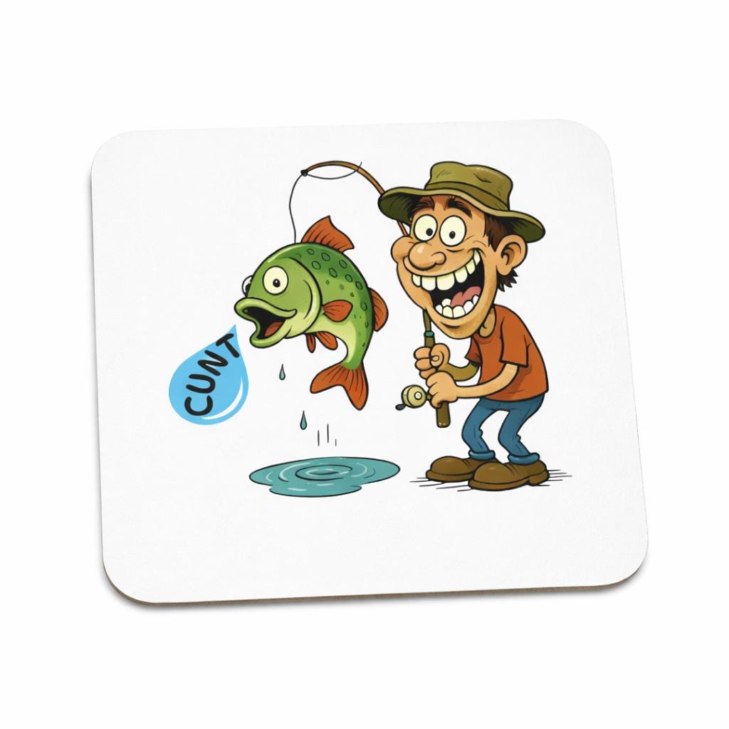 Funny Fishing Mug Rude Fisherman Mug Angler Gift Even The Fish Think You're A Cu*t Novelty Fishing Cup Funny Fisherman Gift