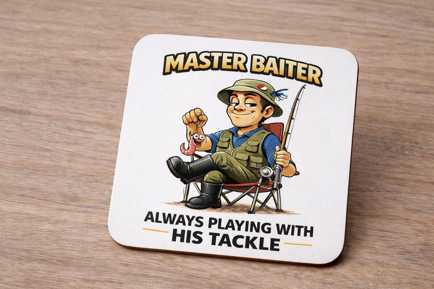 Funny Fishing Mug Master Baiter Fisherman Gift, Angler Cup. Novelty Fishing Cup Funny Fisherman Present