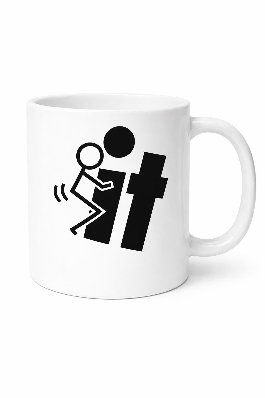Funny Fu*k It Mug, Rude Novelty Coffee Cup, Cheeky Adult Humour Gift