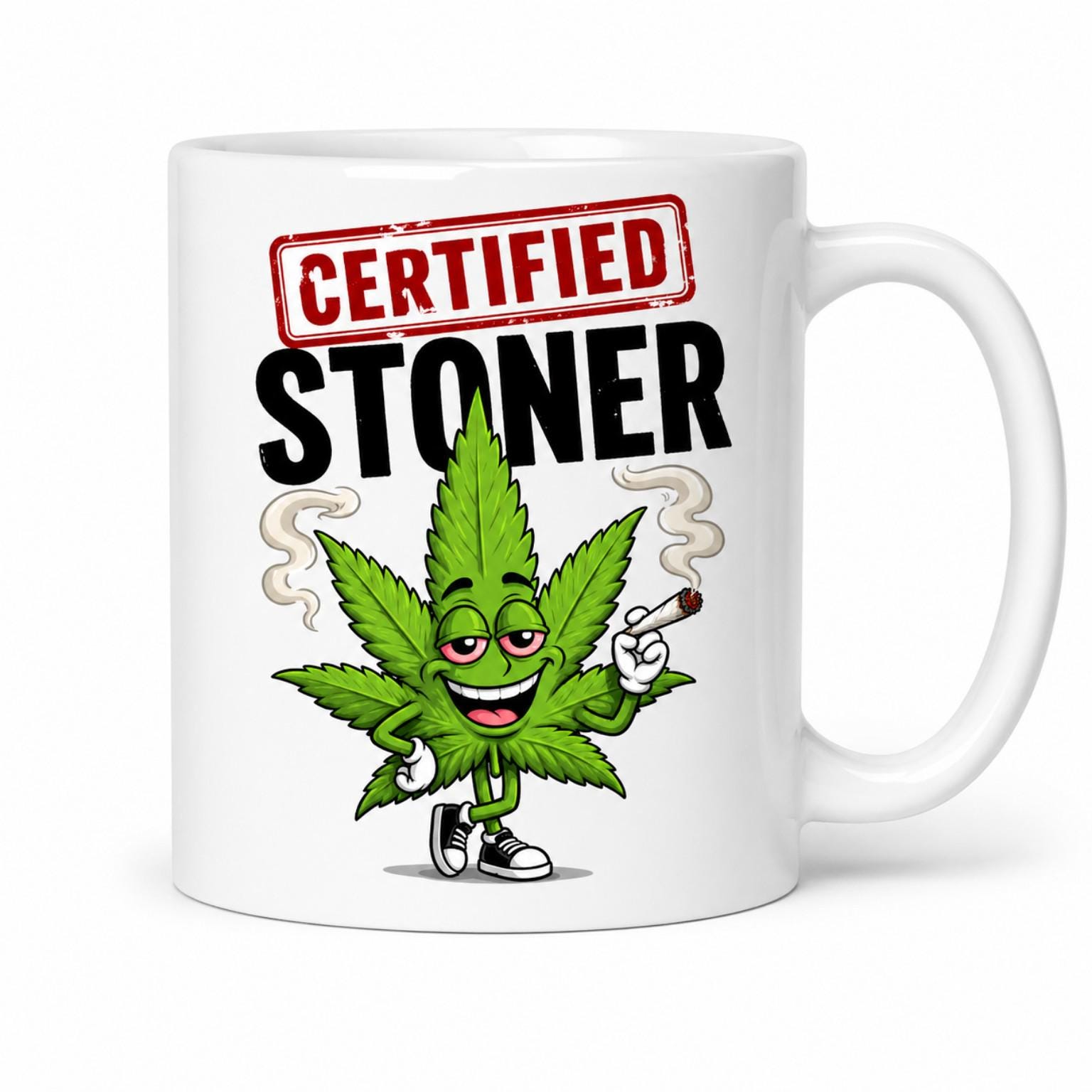 Funny Stoner Mug. Gift Him/Her. Adult Cannabis Humour