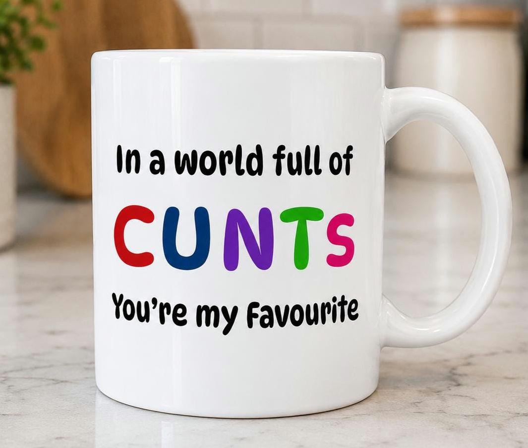 In a world full of cunts you're my favourite funny mug