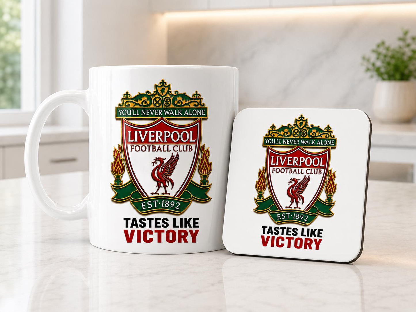 Liverpool FC Mug - Tastes Like Victory Football Fan Gift | YNWA Reds Soccer Coffee Cup, Anfield Supporter Merchandise, Birthday Gift for Him