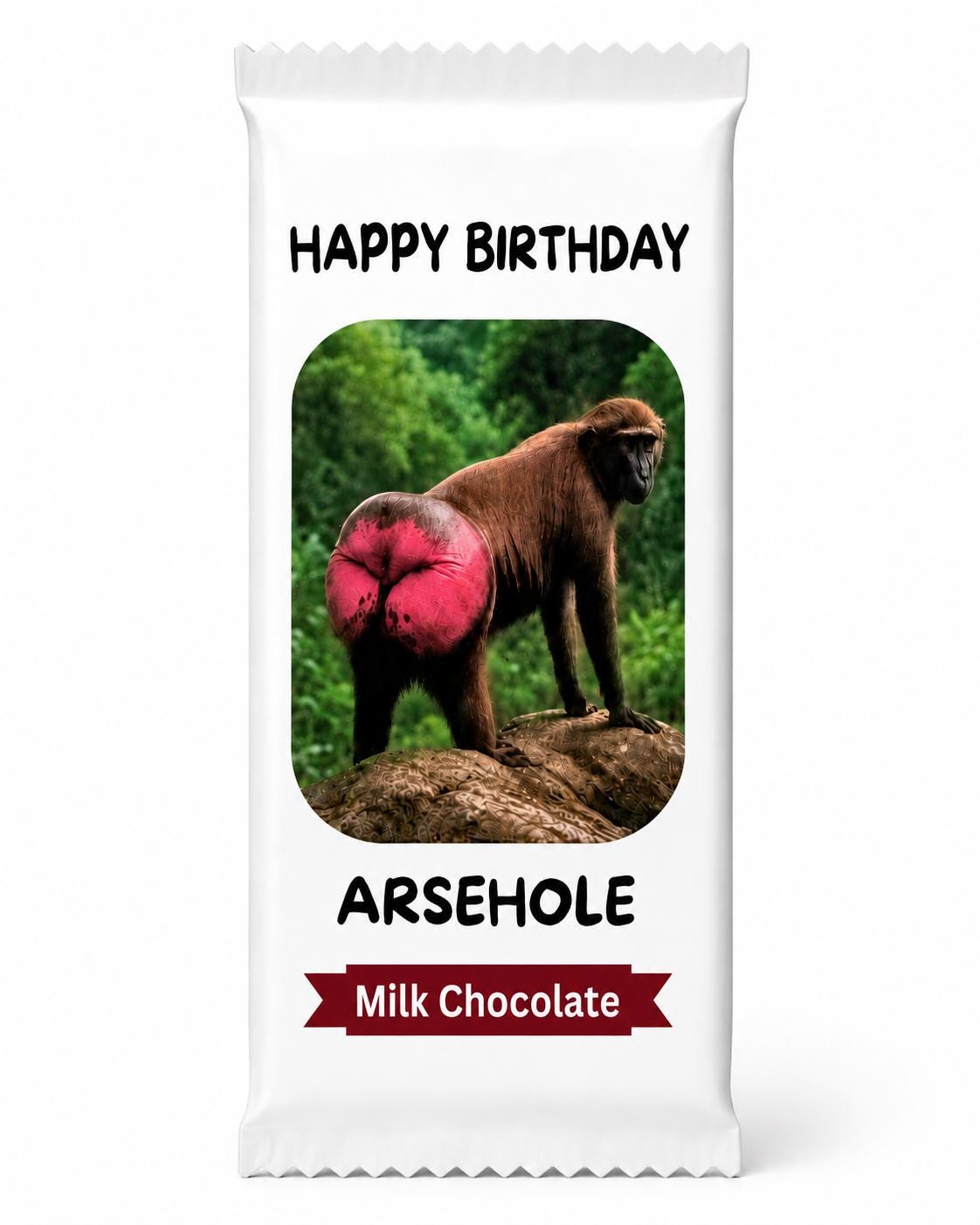 Rude Novelty Chocolate Bar For you're favourite Arsehole Funny Gift For Friends