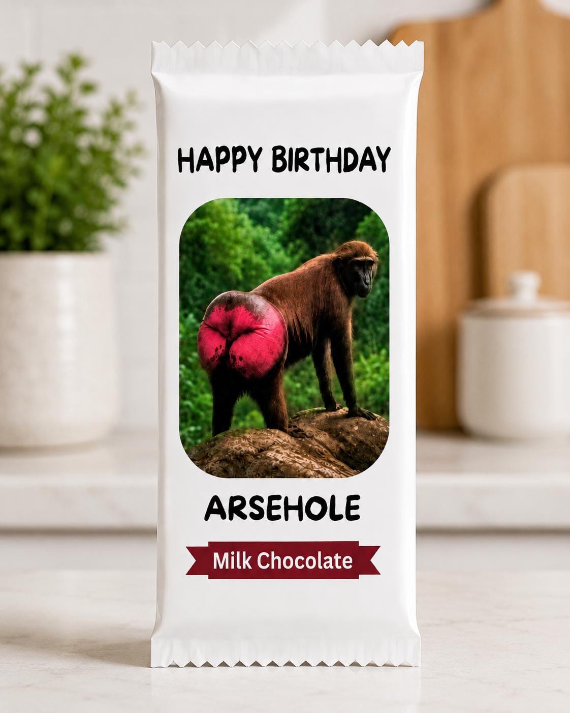 Rude Novelty Chocolate Bar For you're favourite Arsehole Funny Gift For Friends