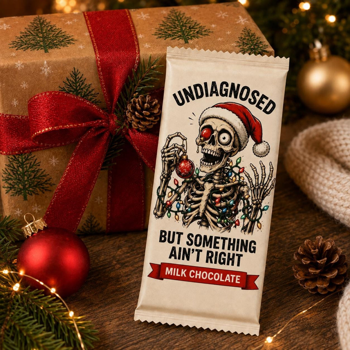 Undiagnosed chocolate bar gift – cheeky neurodivergent Christmas present
