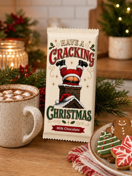 Have a Cracking Christmas novelty chocolate bar – funny adult Secret Santa gift