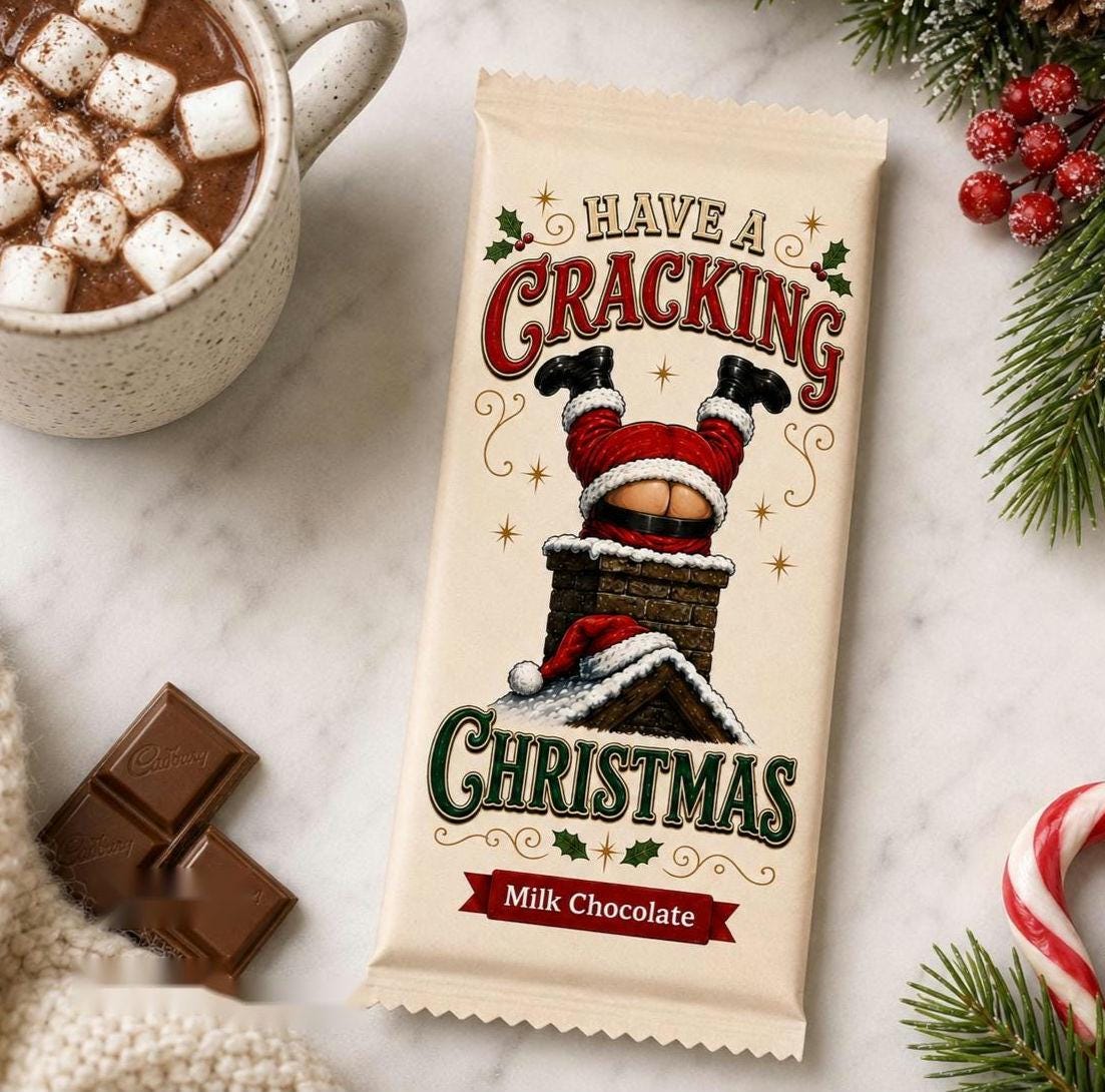 Cracking Christmas chocolate bar – cheeky stocking filler for adults