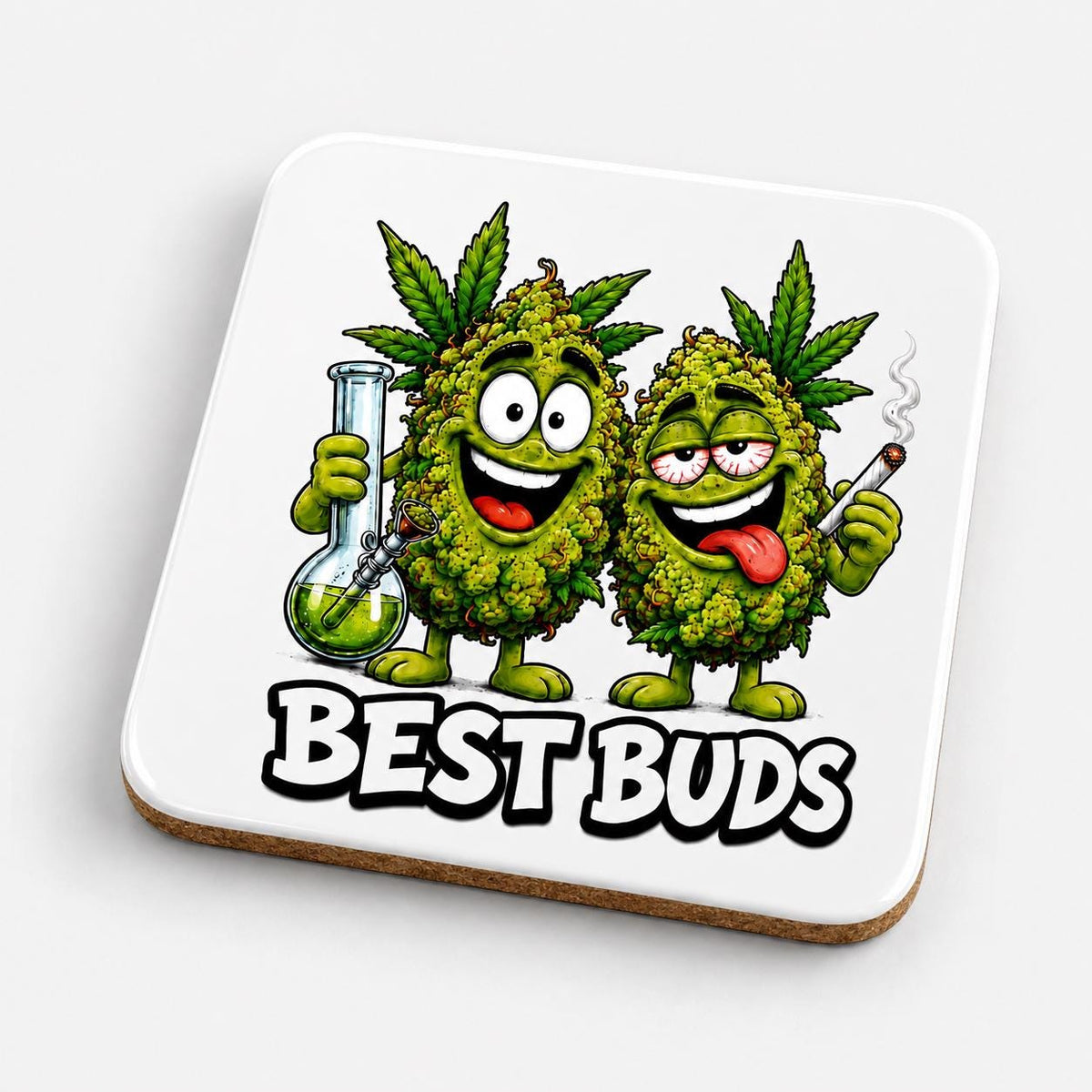 Best Buds Mug, Funny Cannabis  Gift For Friends, Cannabis Weed Coffee Cup, Novelty 420 Birthday Present, Joke Gag Gift.