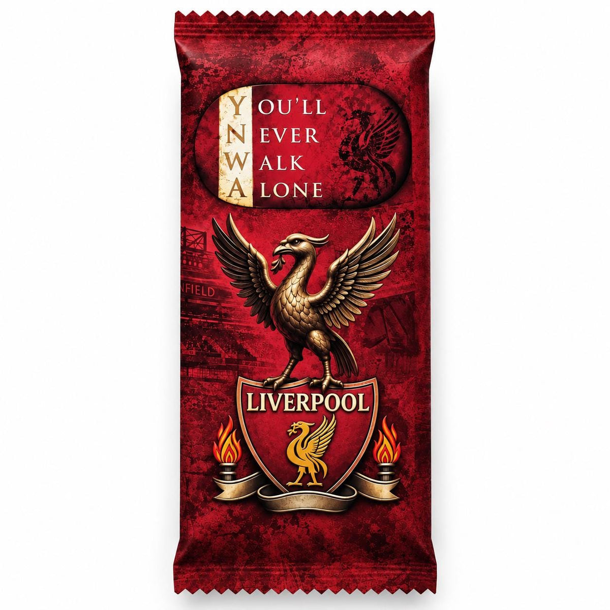 Liverpool Football Gift Chocolate Bar, Custom LFC Fan Wrapper, Anfield Stadium Soccer Gift, Novelty Sports Bar Treat, Birthday Gift for Him