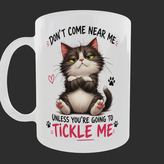 Funny Cat Mug, Cat Lover Gift, Sarcastic Novelty Coffee Cup, Cat Mum Birthday Gift