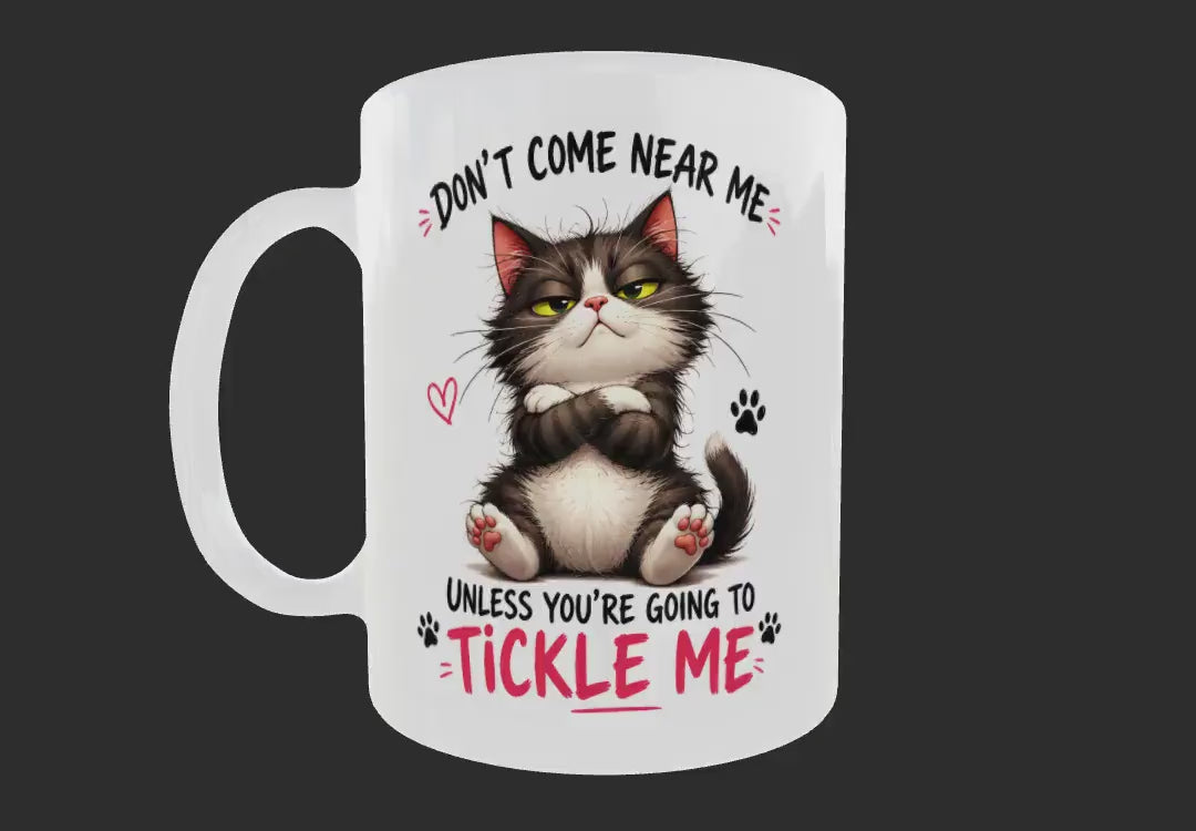 Funny Cat Mug, Cat Lover Gift, Sarcastic Novelty Coffee Cup, Cat Mum Birthday Gift
