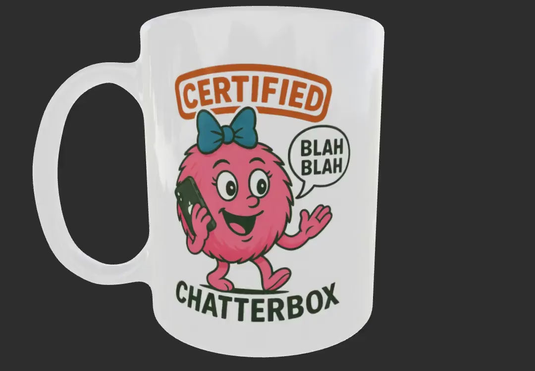 Funny Chatterbox Mug: Gift for Talkative Friends