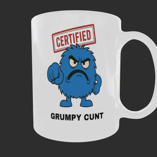 Rude Grumpy Mug – Funny Offensive Coffee Cup – Adult Joke Gift