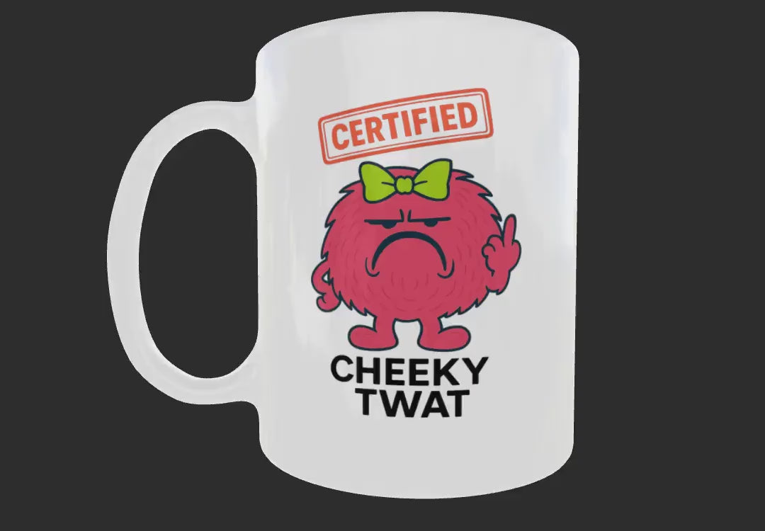 Funny Novelty Ceramic Mug For Women - Cheeky Tw*t