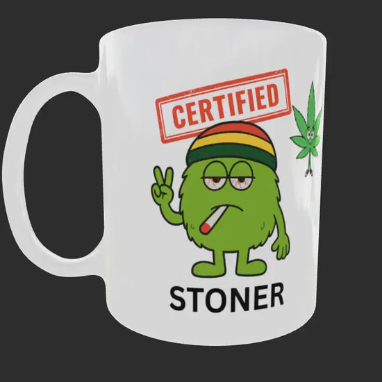 Funny Stoner Mug, Gift for Him, Weed Lover Coffee Cup, Secret Santa Gift Idea For PotHeads