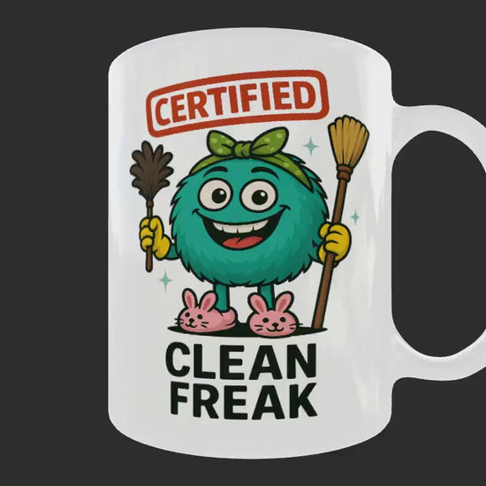 Clean Freak Coffee Mug: Funny Cleaning Lover Gift