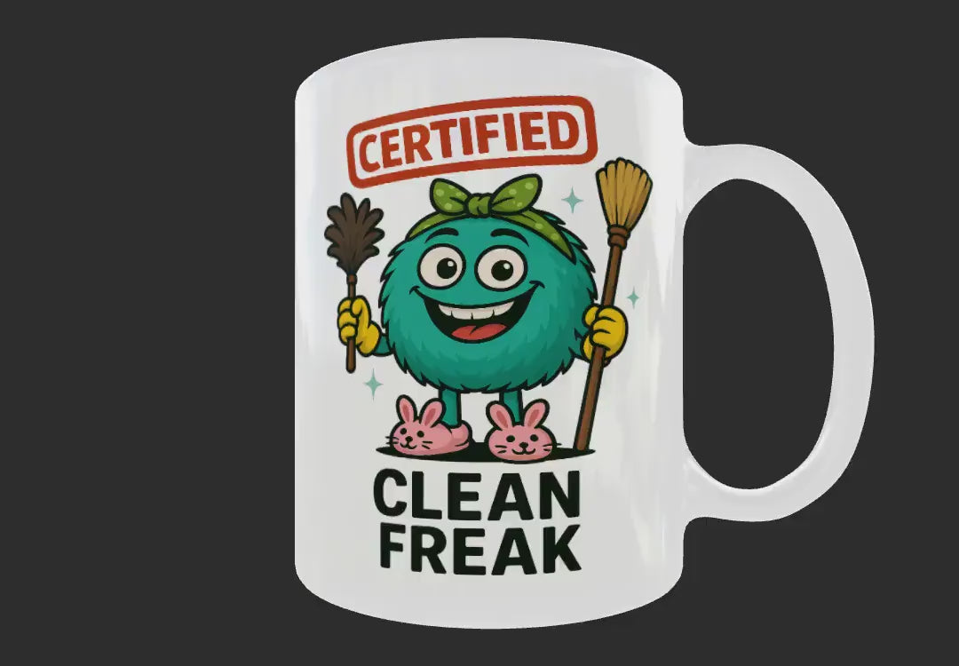 Clean Freak Coffee Mug: Funny Cleaning Lover Gift